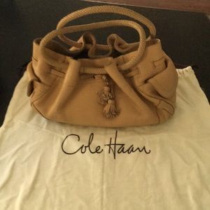 Cole Haan leather bucket bag